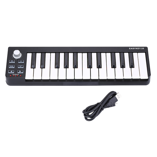 Wereldje Easykey.25 Draagbare Toetsenbord Mini 25-Key Usb Midi Controller Midi Keyboard Met 4 Programmeerbare Geheugenbanken