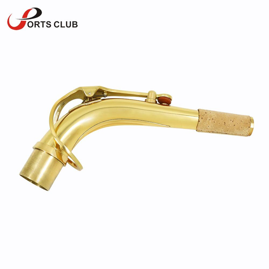 Altsaxofoon Sax Bocht Hals Messing Materiaal 24.5Mm Met Schoonmaakdoekje Kurk Saxofoon Accessoire