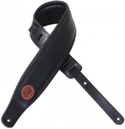 Levys MSS1 Ledergurte für Gitarren Schwarz