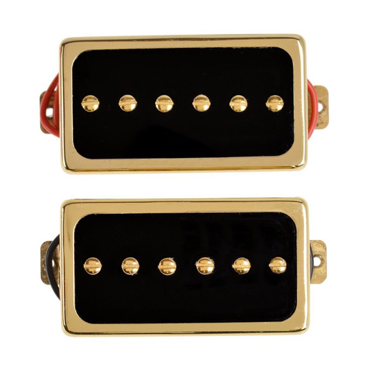 Elektrische Gitaar Lp Pickups Humbucker Double Coil Pickup Bridge Neck Set Gitaar Onderdelen Accessoires Goud