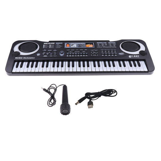 Piano Toetsenbord 61 Key Elektronische Toetsenbord Usb Powered Voor Beginner