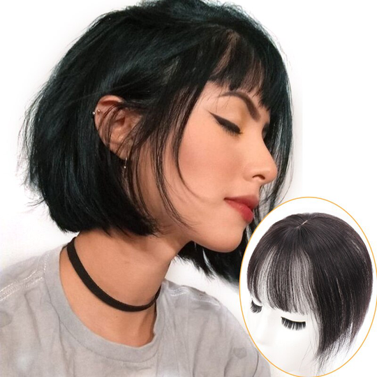 Aosi 3D Air Pony Zwart Bruin Met Hoorns Hittebestendige Synthese Onzichtbare Naadloze Clip In Hair Extension Voor Vrouwen Meisjes