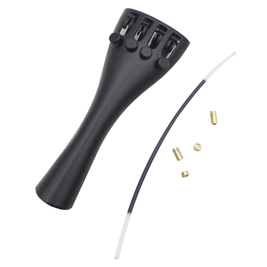 1Pcs Homeland 3/4 4/4 Fiddle/Viool Staartstuk Met Tailgut Tailcord Aluminium 4 Fijnstemmers Viool Onderdelen & accessoires