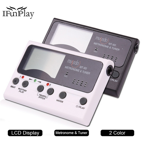 3 in 1 MT-80 Professionele Multifunctionele Precisie LCD Gitaar Metronoom Tone Generator Tuner voor Gutiar Ukulele Bas Viool