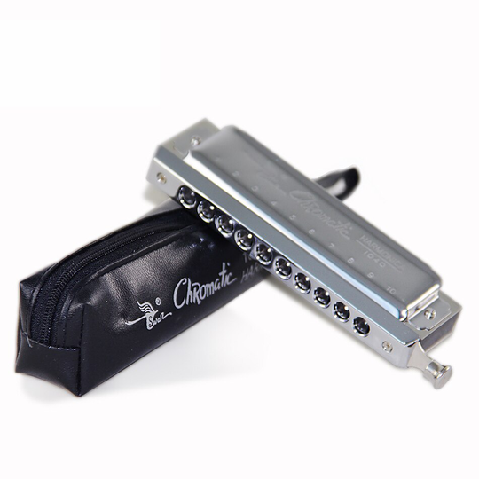 MUKU Harmonica SWAN Chromatische Blues Harmonica C Key w 10 Gaten 40 Tone