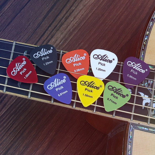 30 stks/set Plectrums Accessoires Pickup 0.58/0.71/0.81/0.96/1.20/1.50mm Akoestische Muziek met Doos Voor Klassieke Elektrische Gitaar