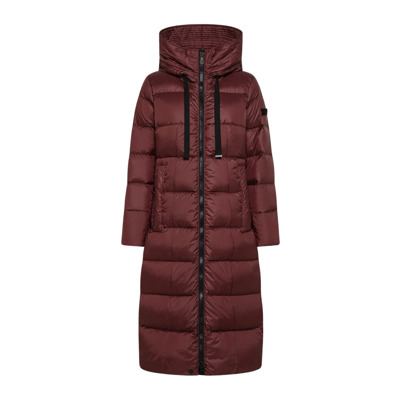 Lang opgevulde jas met gerecycled naar beneden Peuterey , Rood , Dames