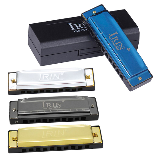 Professionele 10 Holes Harmonica 20 Notities C Sleutel Blues Harmonica W/Case Muziekinstrument Mondharmonica Voor Beginner Kinderen