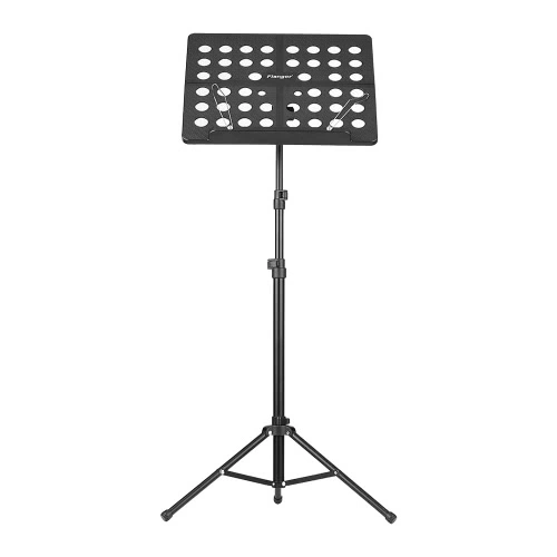 Flanger FL-05R Faltbare Noten Notenständer Stativhalter Halterung Aluminiumlegierung mit wasserabweisendem Tragetasche für Orchester Violine Klavier Gitarre Instrument Performance