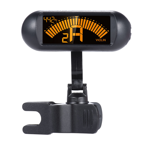 Viool Tuner Clip-on Tuner Digitale Elektronische Chromatische Lcd-scherm 360 Graden Roterende Viool Accessoires