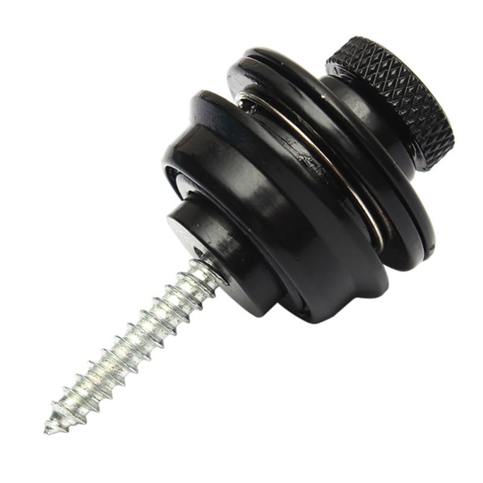 Guitar Strap Lock Verchroomd Straplock Knop Voor Alle Akoestische Elektrische Basgitaar Band Fix & Verwijderen Schroef