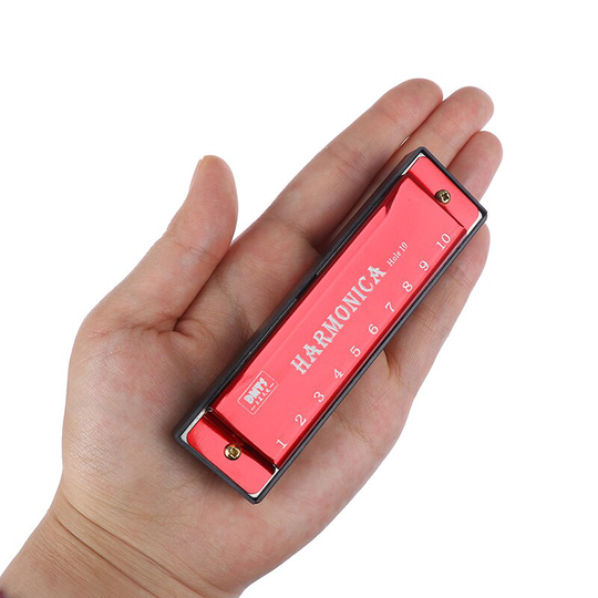 Irin 10 Hole Harmonica Mondharmonica Puzzel Titanium Muziekinstrument Beginner Onderwijs Spelen Koperen Kern Hars Harmonica