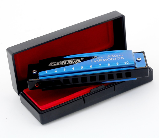 Easttop Mondharmonica 10 Gat Professionele Diatonische Blues Harmonica, Sleutel Van C, Voor Beginner, Speler,