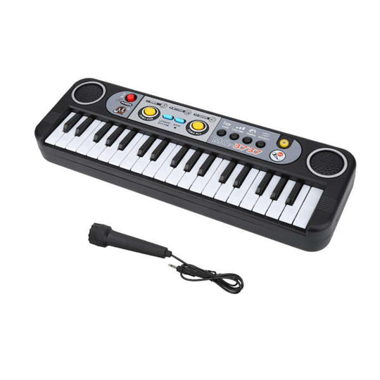 37 Toetsen Elektronische Orgel Digitale Piano Toetsenbord Met Microfoon Kids Speelgoed Stave Muziek Speelgoed Ontwikkelen Kind Talenten MQ-3737