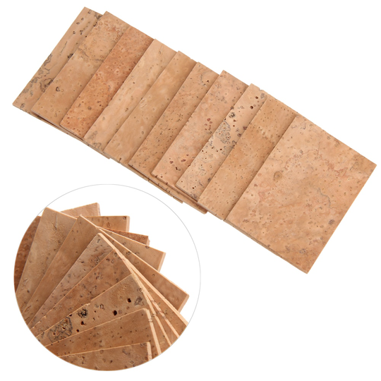 10 Stuks Natuurlijke Sax Neck Cork Sheet Geschikt Voor Sopraan/Tenor/Altsaxofoon Kurken Muziekinstrument Accessoires
