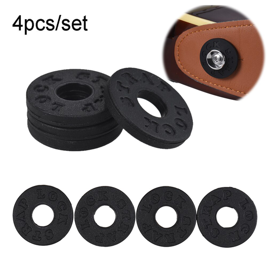 4 Stuks 2.5*0.3Cm Gitaar Locks Professionele Bas Riem Blokken Lock Rubber Nuttig Elektrische Onderdelen & Accessoires