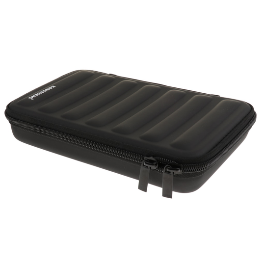 Draagbare 10 Gaten Harmonica Opslag Case Soft Inner 230X140X37Mm Zwart
