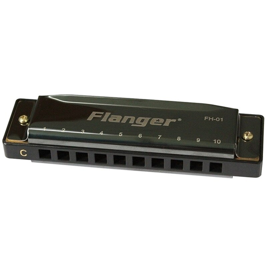 -Flanger FH-01 Diatonische Blues Harmonica Standaard 10 Hole 20 Tone Met Case Sleutel Van C Voor Beginner Professionals