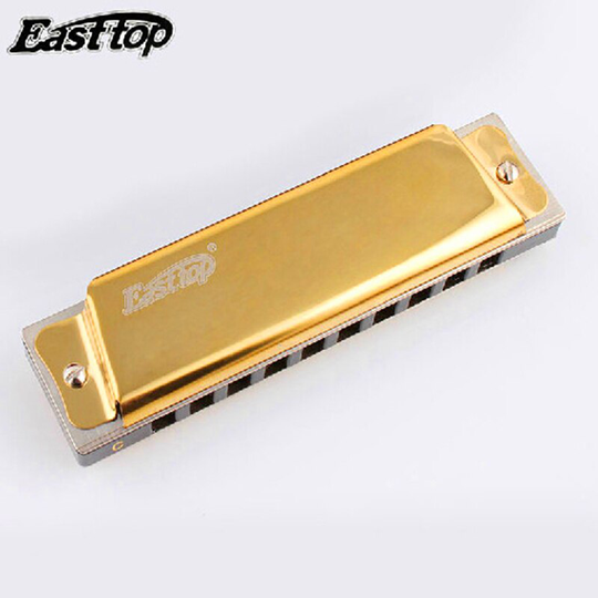 Easttop 10 Harmonica zilveren gouden Harmonica Diatonische 12 Tune BluesHarp DiatoneHarmonica Mond Easttop 10 Harmonica