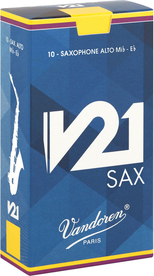 Vandoren Blatt V-21 Altsaxophon 3,0 - ( in Stärken ab 2,5 - 5.0 erhältlich)V21
