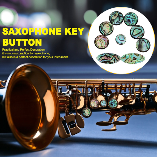 9 Stks/set Vervanging Deel Tenor Alto Abalone Shell Beginner Inlays Saxofoon Sax Key Button Houtblazers Accessoire Decoratie Glad