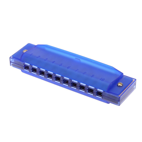 Muziekinstrument 10 Gaten Diatonische Harmonica Blues Harp Mondharmonica Sleutel van C Reed Instrument met Case Kid