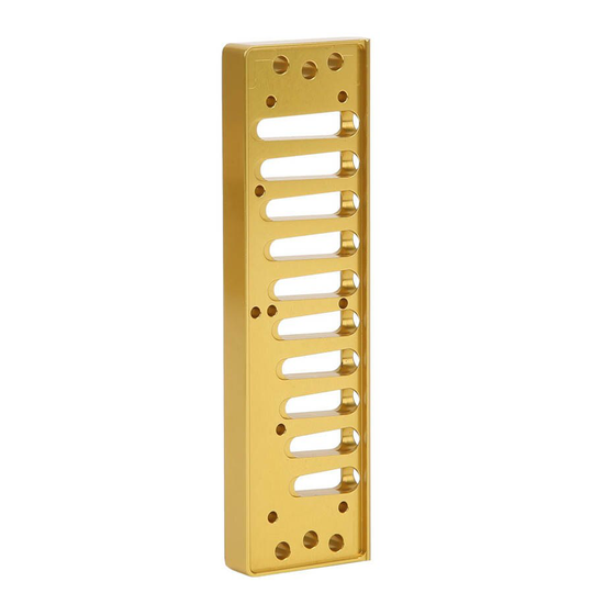 Aluminiumlegering Professionele Messing Instrument Onderdelen Accessoires Harmonica Kam 10 -Hole Blues Harp Kam Deel Voor Hohner SP20