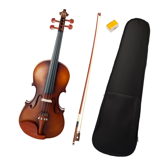 1 Set Jujube Hout 4/4 Size Akoestische Viool Voor Violist Beginners Stage Performance Accessoire, Bruin