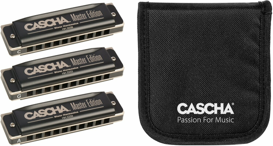 Cascha HH 2344 Master Edition Pack 3 Diatonisch Mundharmonika