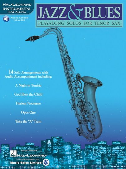 Noten Jazz & Blues fürTenorsaxophon HL 00841442 incl.audio Playback