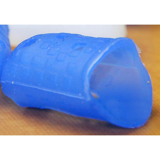 5Pcs 5.8Cm Siliconen Vinger Guards Gitaar Vinger Duim Vingertop Protectors Voor Ukulele Gitaar Blauw Cologuitar Accessoires TSLM1