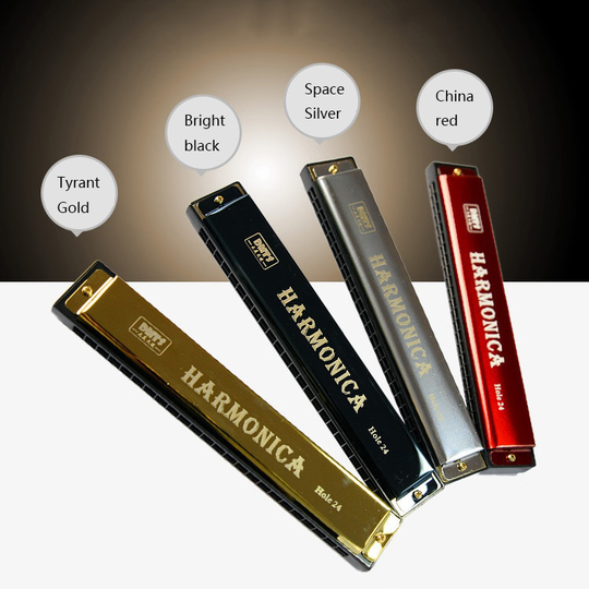 8-Kleur Swan Harmonica 24 Holes C Tonen Folk Muziekinstrument Accordeon Diatonische Harpen Tremolo Harmonica Houtblazers Instrument