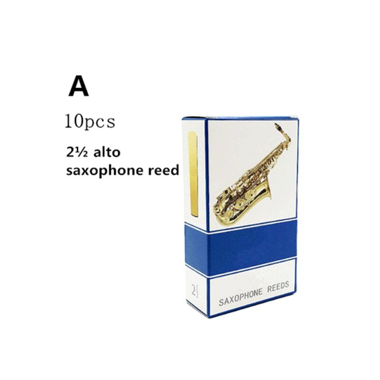 10 Stks/set Alto/Sopraan/Tenor Saxofoon Rieten Sterkte 2.5 Bb Klarinet Riet E56D