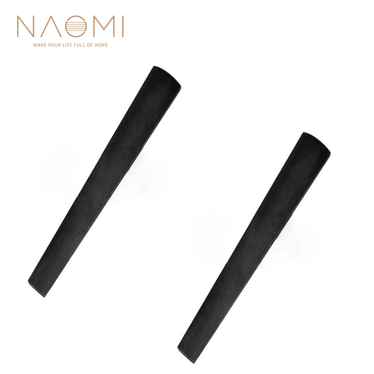 Naomi 2 Stuks Viool Toets 4/4 Ebbenhouten Toets Viool Accessoires Viool Deel Voor 4/4 Viool