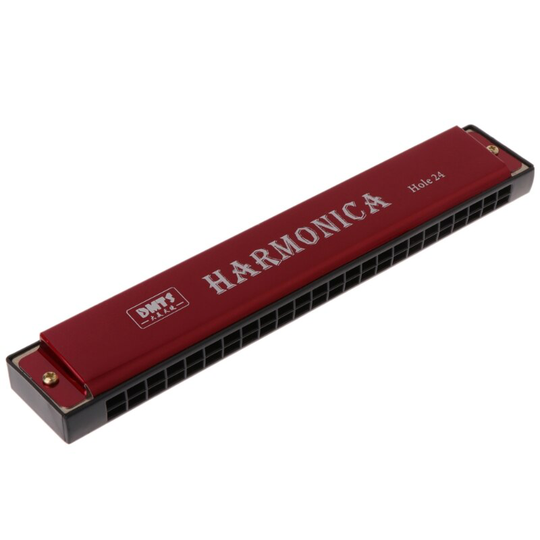Ootdty Professionele 24 Hole Harmonica Sleutel Van C Mond Metalen Orgel Voor Beginners