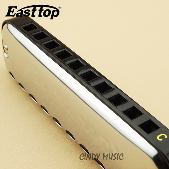 Easttop T10-1 10 Hole Blues Harmonica Diatonische Harp 10 gaten Blues Ovale Spelen Harmonica (van C) voor Kinderen
