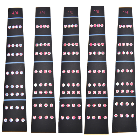 1/8-4/4 Viool Intonatie Stickers Fretboard Marker Beginners Leren Viool Toets Sticker Viool Onderdelen Accessoires