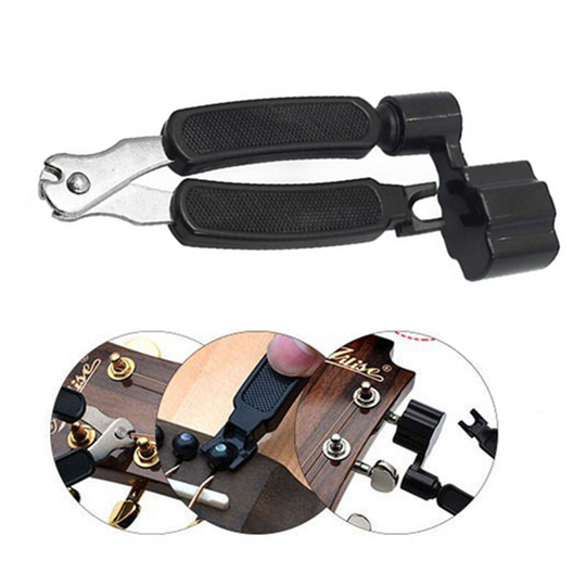 Multifunctionele Guitar String Winder Brug Remover Pin Puller String Cutter Tuning Tool Bass Akoestische Gitaar Accessoires
