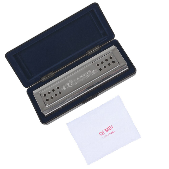 2-In-1 Tremolo Harmonica Mondharmonica Dural Sleutel Van C & G 24 Dubbele Gaten Met 48 riet Gratis Reed Wind Instrument Met Gewatteerde Doos
