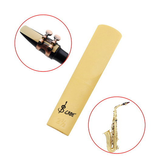 10 stks Hars Altsax Saxofoon Rieten Mondstuk Patches Pads Kussens wijn rood en geel Kiezen