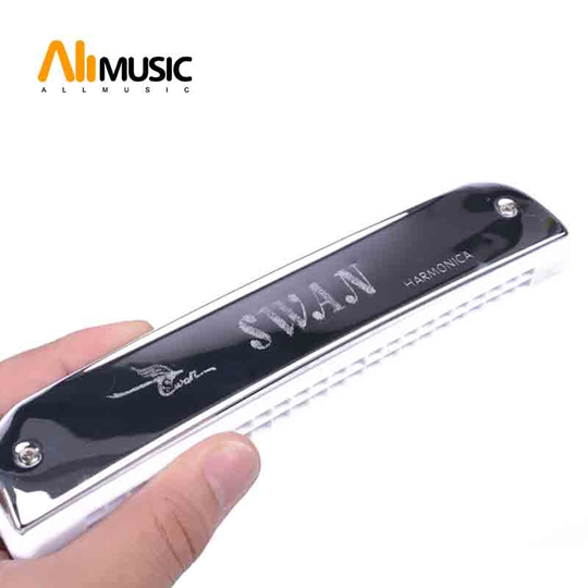 Zwaan Sleutel Van C 24 Gaten Accent Harmonica Boot Vormige Harmonica