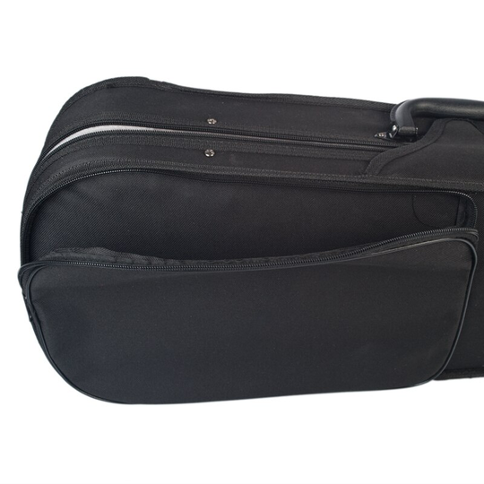 Viool Case 4/4 Size Professionele Driehoekige Vorm Viool Hard Case Gele Binnenkant Viool Onderdelen