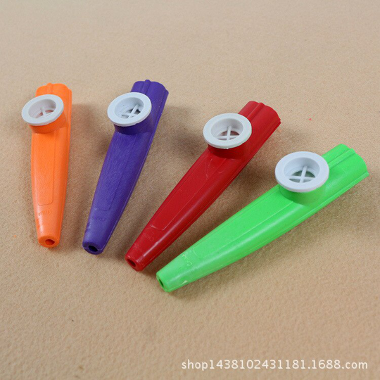 1 Stks Plastic Cartoon Harmonica Fluit Kinderen Party Strike Begeleiding kazoo