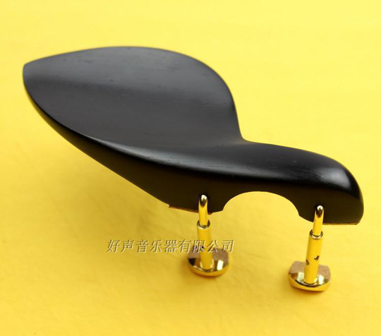 1 st Ebbenhout 4/4 Viool Chin rest + Golden Schroef, viool onderdelen