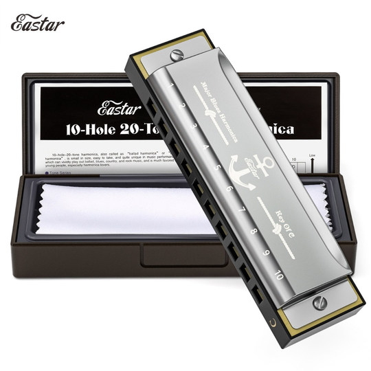 Eastar Major Blues Harmonica Diatonische Harp Mondharmonica 10 Gaten C Sleutel Beginner Harmonica Houtblazers Muziek Instrument