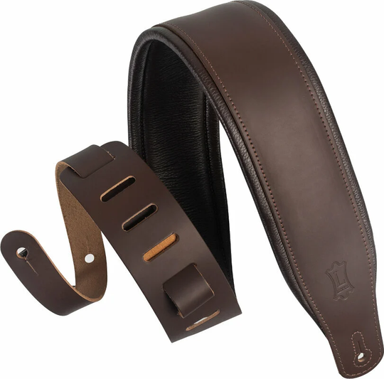 Levys M26PD Ledergurte für Gitarren Dark Brown