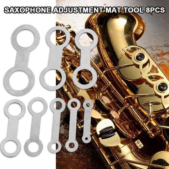 8 Stks/set Staal Saxofoon Aanpassing Mat Gereedschap Muziekinstrument Accessoires
