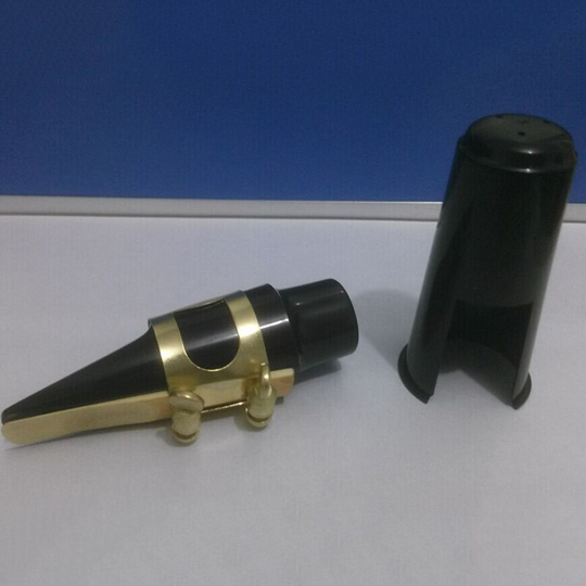 Zwart Pvc Sax Saxofoon Mondstuk Plastic Met Cap, Ligatuur En Riet, Voor Altsaxofoon Muziekinstrumenten Accessoires