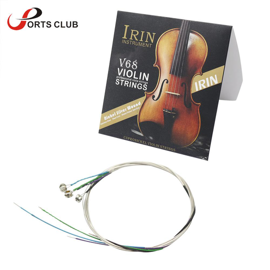 Irin V68 Universele Volledige Set (E-A-D-G) viool Snarige Viool Snaren Steel Core Nikkel-Zilver Wond Voor 4/4 3/4 1/2 1/4 Violen