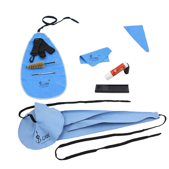 Geen Collectie 10 Stks/set Saxofoon Cleaning Kit Sax Schone Doek Mondstuk Borstel Riem Mini Schroevendraaier Set Saxofoon Accessoires